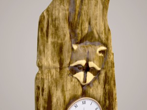 wooden clock 3D 模型