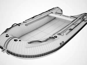 inflatable boat 3D 模型