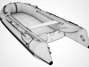 inflatable boat 3D 模型