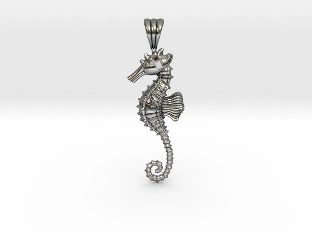 sea horse pendant 3D Print Model .c4d .max .obj .3ds .fbx .stl .blend