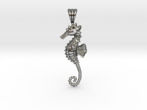 sea horse pendant 3D Print Model
