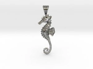 sea horse pendant 3D Print Model