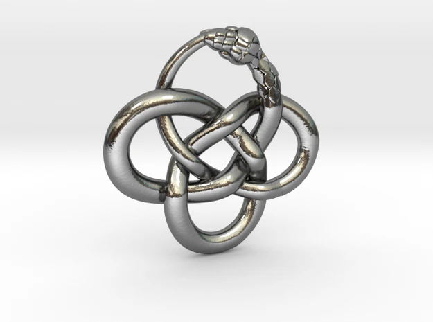 snake celtic knot 3D Print Model .c4d .max .obj .3ds .fbx .stl .blend 