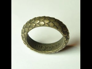 кільце з лускою дракона 3D Принт Модель