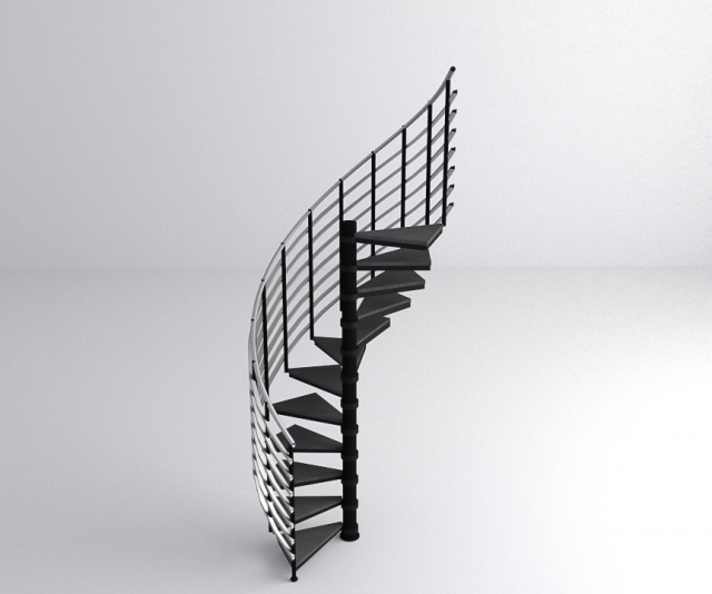 spiral staircase 3D Modell .c4d .max .obj .3ds .fbx .stl .blend 