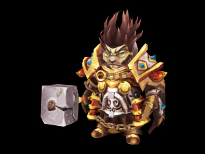 ハリネズミの騎士 3Dモデル