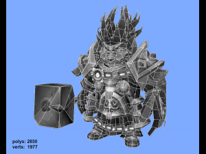 hedgehog knight Modelo 3D
