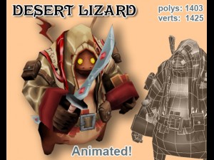 desert lizard 3D मॉडल
