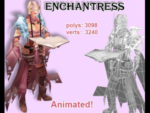 魔法使い 3Dモデル