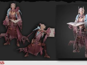 魔法使い 3Dモデル