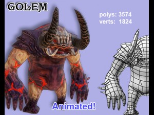 golem 3D मॉडल