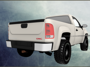 gmc sierra 2012 stok Model 3D