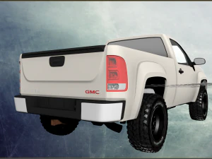 gmc sierra 2012 stok 3D Model