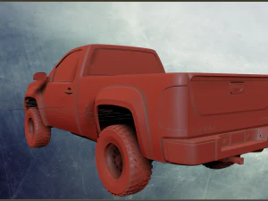 gmc sierra 2012 stok 3D Model