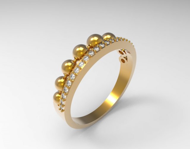 ring024 3Dプリントモデル .c4d .max .obj .3ds .fbx .stl .blend 