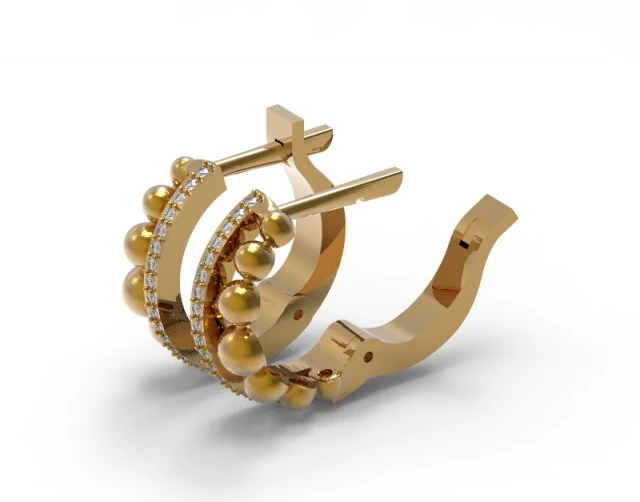 024earr 3D Print Model .c4d .max .obj .3ds .fbx .stl .blend 