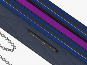 armani matelass denim smartphone mini bag Model 3D