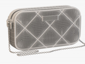 armani matelass denim smartphone mini bag Model 3D