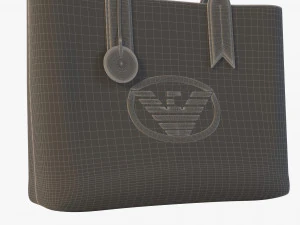 armani shopper bag frida eagle tote 3D Model