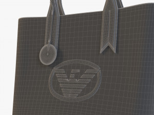armani shopper bag frida eagle tote 3D Model