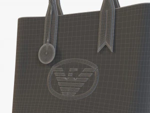 armani shopper bag frida eagle tote 3D Model