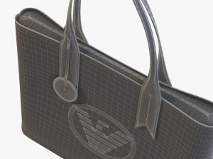 armani shopper bag frida eagle tote 3D Model
