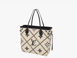Handbag neverfull mm creme 3D Modell