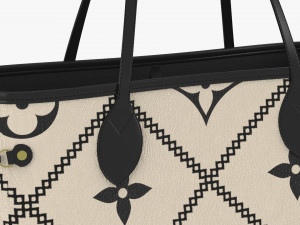 Handbag neverfull mm creme 3D Modell