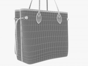 Handbag neverfull mm creme 3D Modell