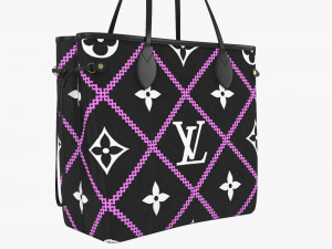 Handbag neverfull mm black Model 3D