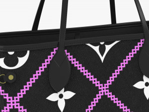 Handbag neverfull mm black Model 3D