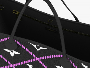 Handbag neverfull mm black Model 3D