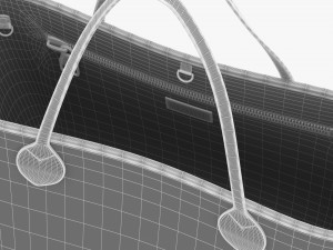 Handbag neverfull mm black Model 3D