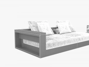 flexform ottomans outdoor sofa freeport by antonio citterio - set 1 3D Model