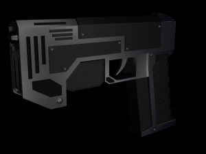 sci-fi pistol 3D मॉडल