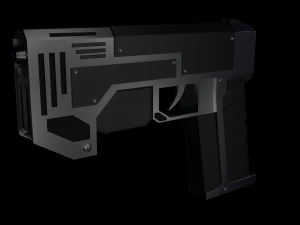 pistola fantascientifica Modello 3D