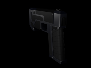 sci-fi pistol 3D मॉडल