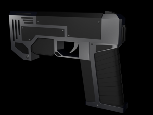 sci-fi pistol 3D मॉडल