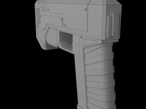 sci-fi pistol 3D मॉडल