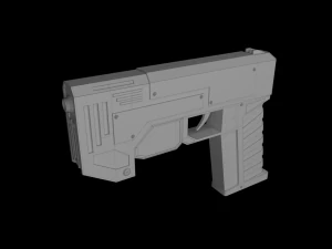 sci-fi pistol 3D Model