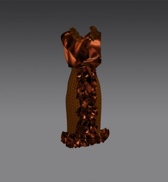 puppy dress 3D-Modell .c4d .max .obj .3ds .fbx .stl .blend 