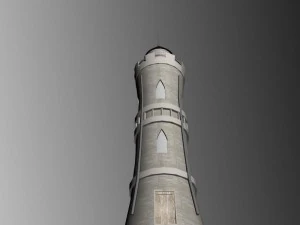 средневековая высокая башня 3D Модель
