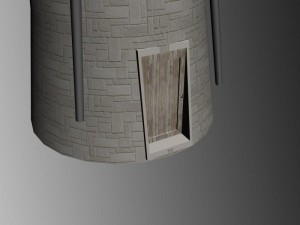 medieval high tower 3D 모델