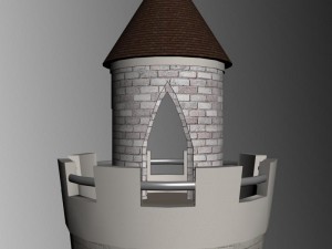 medieval high tower 3D 모델