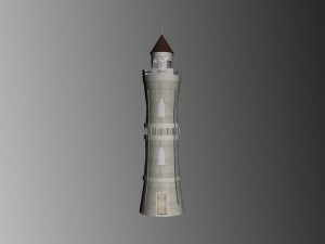 medieval high tower 3D 모델