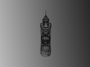 medieval high tower 3D 모델