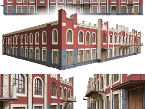 university building Modello 3D