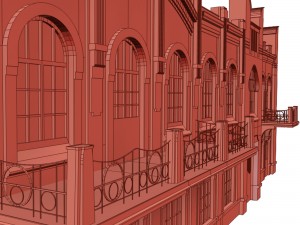 university building Modelo 3D