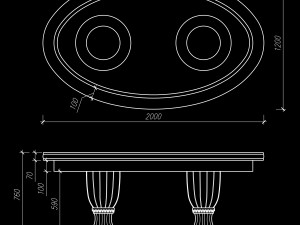 table Modello 3D