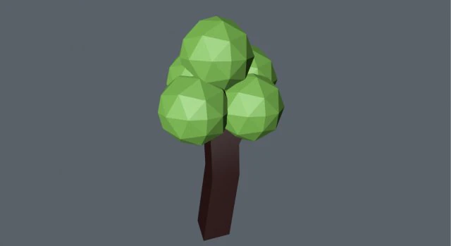 low poly tree free 3D Model .c4d .max .obj .3ds .fbx .stl .blend